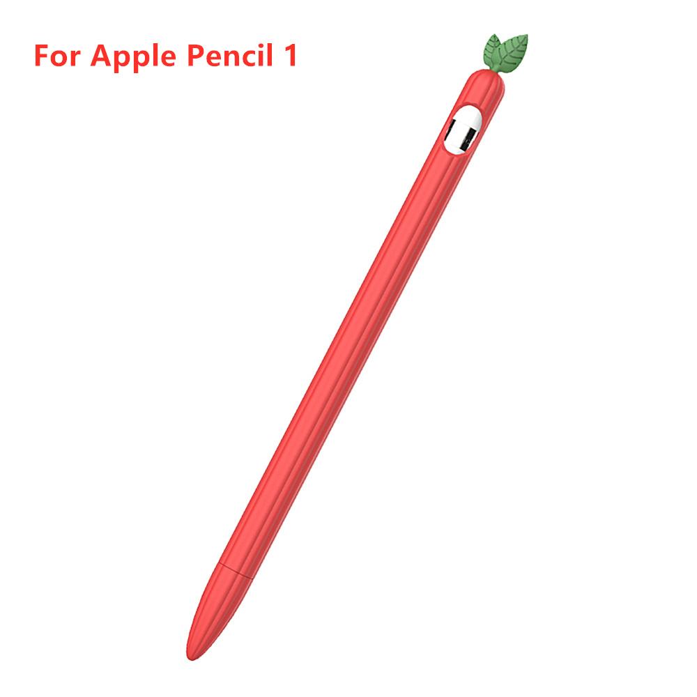 Cute Carrot Silicone Pencil Case For Apple Pencil 1st 2nd Generation Case Compatible Tablet Touch Pen Stylus For iPad Pencil 2 1