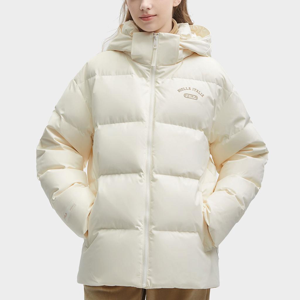 New FILA Down Jacket Unisex Reed White F11U349901R-IV