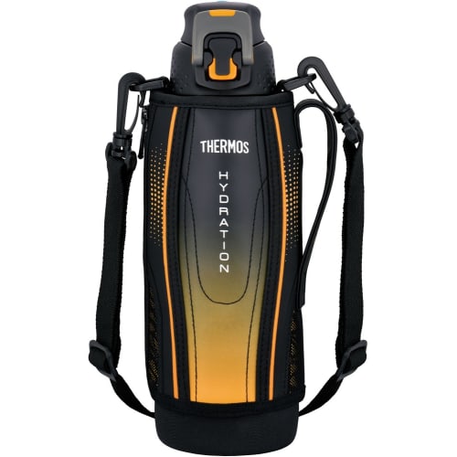 Thermos Vacuum Insulated Sports Bottle, One-Touch Open Type, 1.0L, Black Gradient, FFZ-1002F BK-G