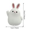 3D Printed Plastic Rabbit Vase Cartoon Desktop Ornament Succulent Planter  Gift for Plant Lovers