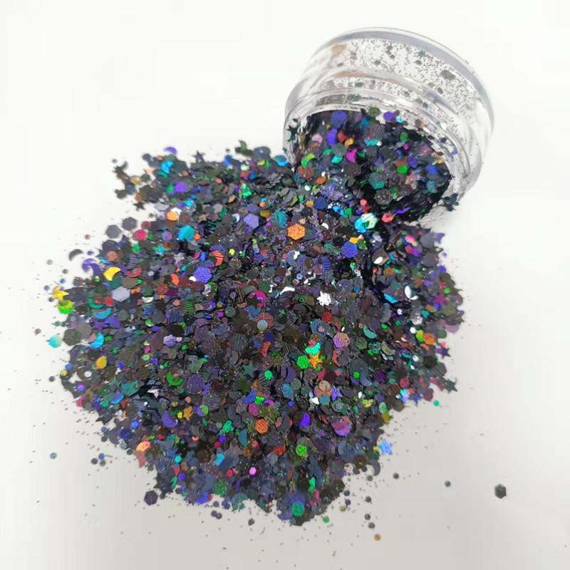 Chunky Glitter Shimmer Body Face Hair Eye Musical Festival Carnival Dance Halloween Party Beauty Makeup Temporary Tattoos 0.2~3mm