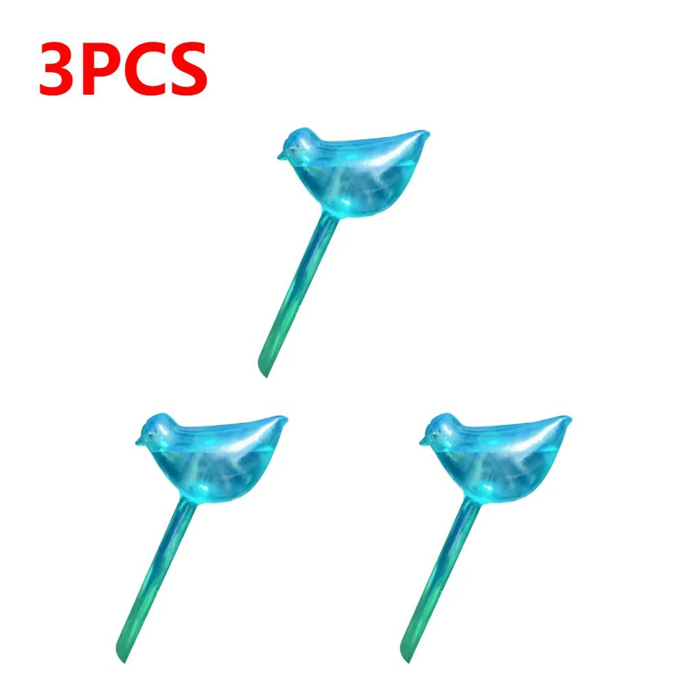 6-1Pc PVC Transparent Plants Watering Bulbs Bird Shape Automatic Drip Irrigation Self Watering Device Home Flower Waterer Bulbs