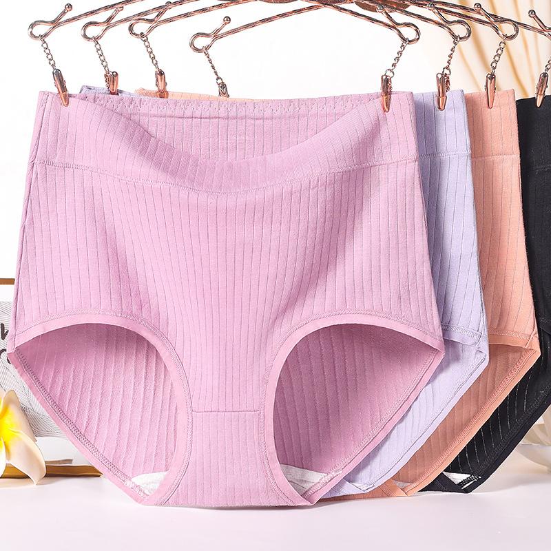 Plus Size Women's Cotton High Waisted Mother's Year of Life Red Panties