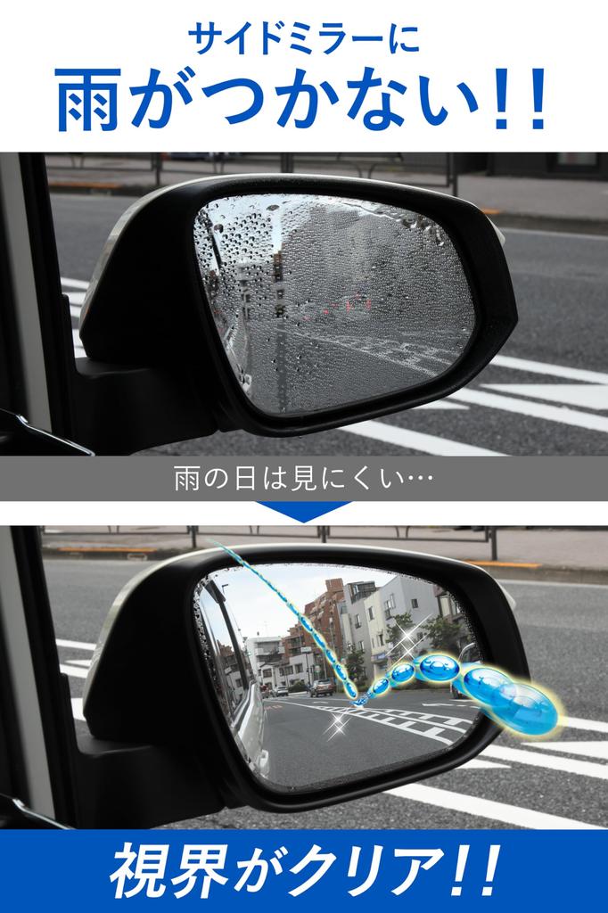 Carmate Ultra Car Film for Door Mirrors and Side to Check Rearview and Surroundings When Backing into Ideal for Zero Wiper Film Lasts Clear Visibility