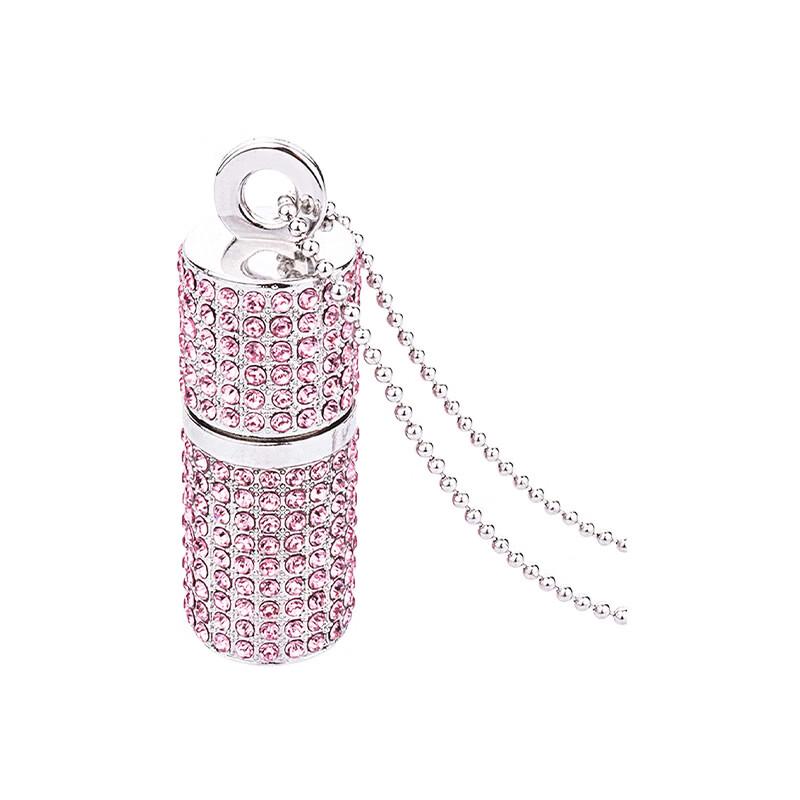 OLOEY Metal Crystal Cylindrical USB Flash Drive 32GB розовый