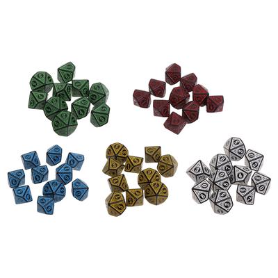 10Pcs 10 Seitige Polyhedral Acryl Tisch Spiel Würfel D10 Würfel für Mathematik Würfel Spiele Acryl Würfel Kit Für Party NEUE