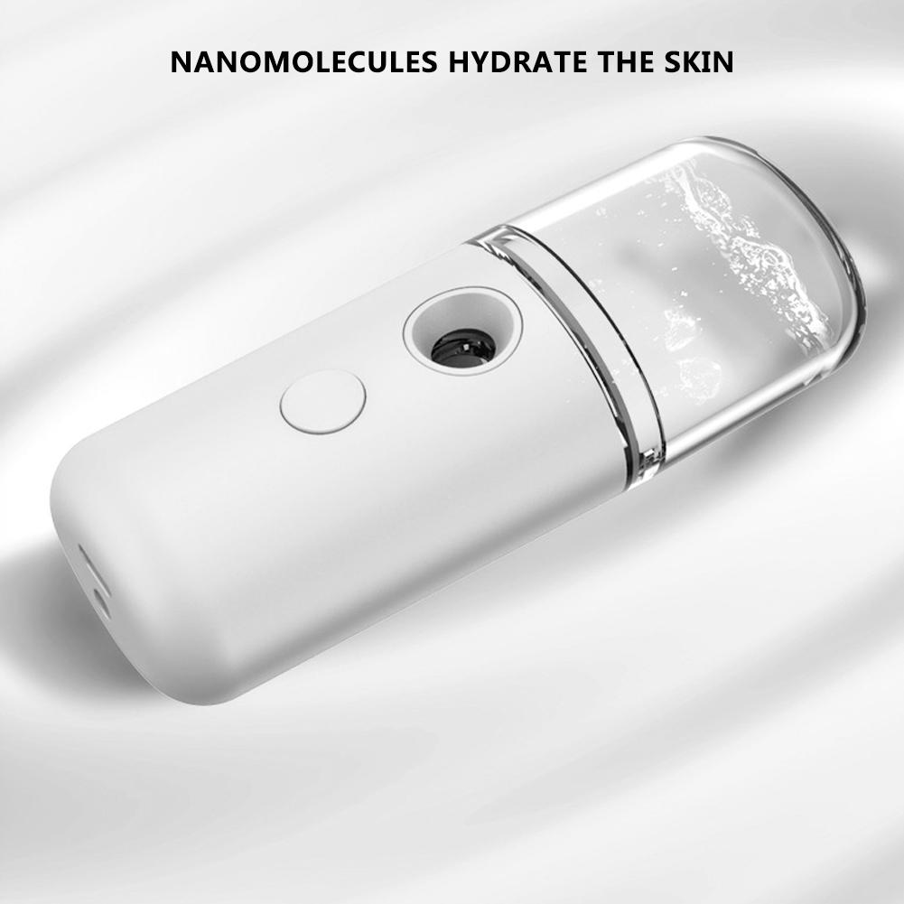 Household Portable Nanometer Mist Spray Atomization Face Moisturizing Sprayer NebulizerWhite