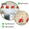 Cartoon Christmas Drink Mug Stickers 2Pcs Hot Drinks Wall for Kitchen Cabinets, Self-Adhesive Art Reusable Holiday Refrigerator Decals Decor,