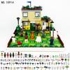 MOC Plant Town Defense Battle Chessboard Building Block Toy