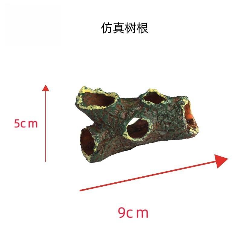Aquarium Decorative Hideout Fish Shrimp Crayfish Reptiles PVC Hollow Log Tree Trunk Cave Small Medium Size
