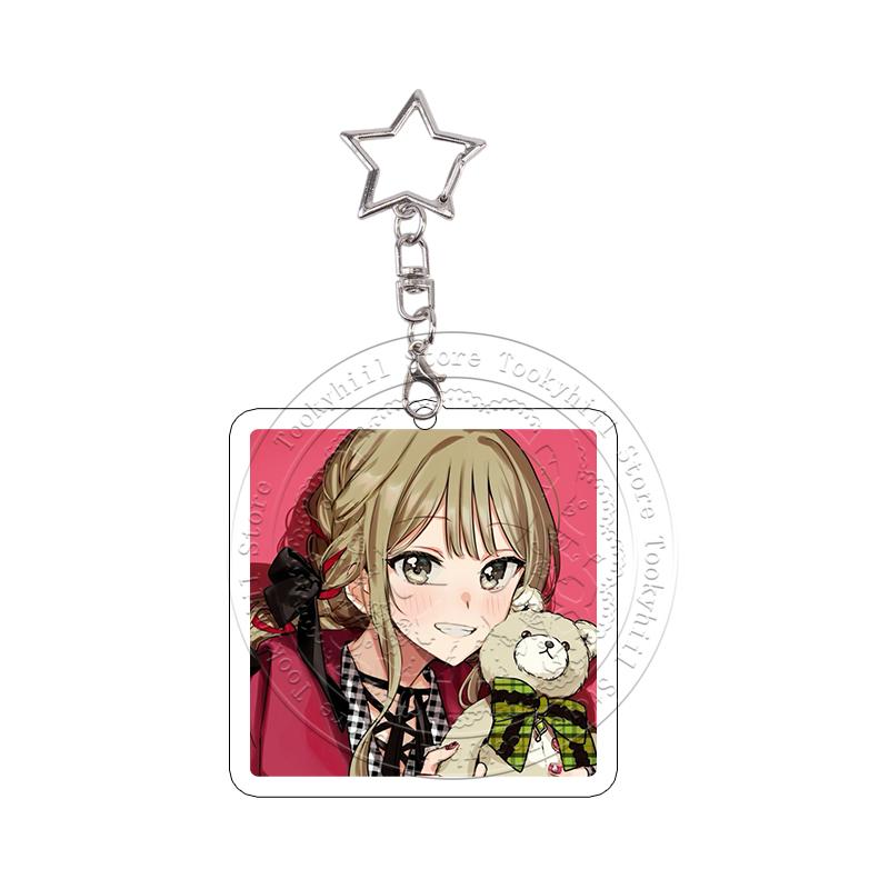 10Pcs Senpai Is An Otokonoko Anime Acrylic Keychains Decoration Keyring Cute Character Keyrings Pendant Decor Gift for Fans