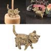 Metal Cats Decors Figurines Animal Statue Cats Decorative Objects for Living Room,Bookshelf,Side Table Decorations