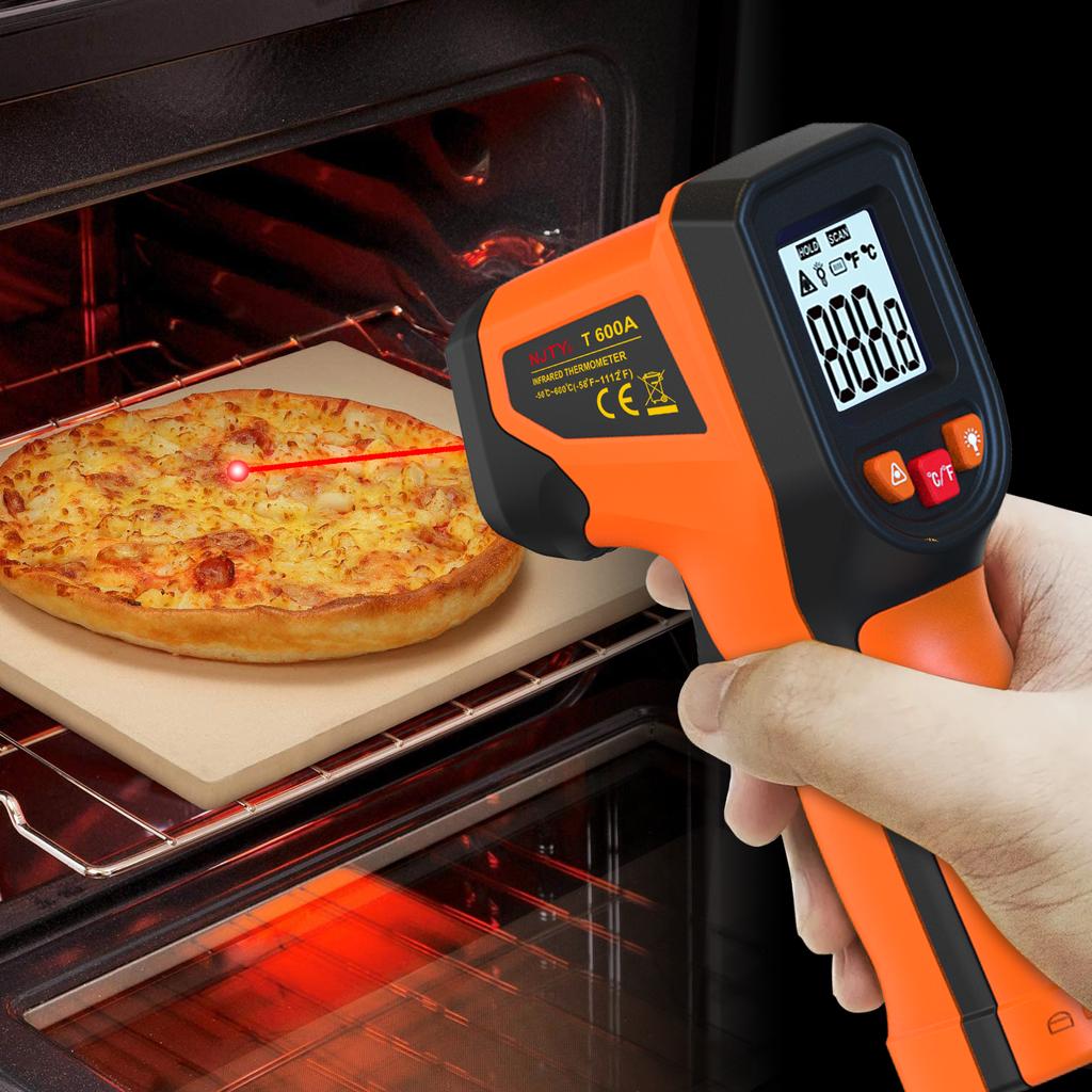 T600T600A Laser Temperature Gun Infrared Thermometer Sensor Handheld Non-contact IR LCD Industrial Pyrometer Digital 600 °C