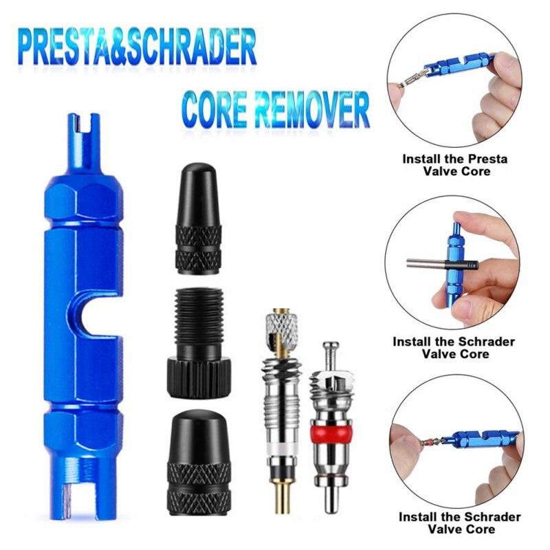 Buy 26/15Pcs Multi-Function Bicycle Valves Core Extension Rod Set ...