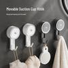 No-Drill Strong Adhesive Suction Cup Hooks for Bathroom & Kitchen Walls