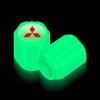 Luminous Car Tire Valve Caps Fluorescent Motorcycle Wheel Tyre For Mitsubishi ASX Lancer L200 Pajero Sport Attrage Mirage Eclipse