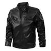 Spring and Autumn new European and American men's leather jackets, men's fashion youth PU leather jackets, locomotive leather jackets