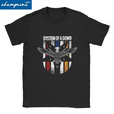 System Of A Down T-Shirts for Unisex Women Heavy Metal Music Unique 100% Cotton Tee Shirt Short Sleeve T Shirt Gift Idea Clothes
