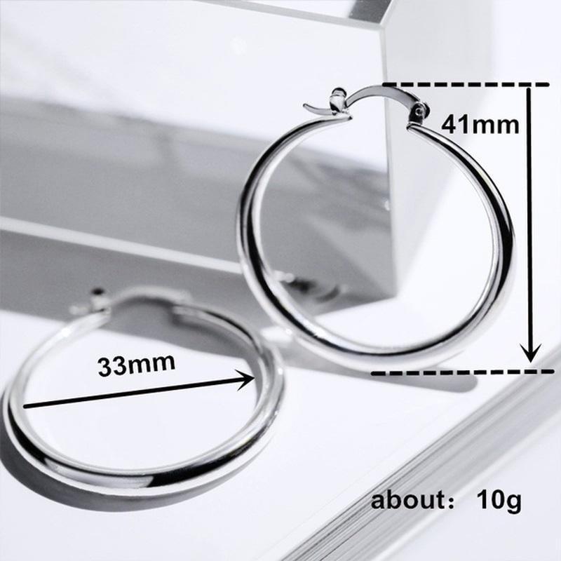 Women's Fashion Earrings Simple Hoop Earrings for Party Wedding Gift Jewelry