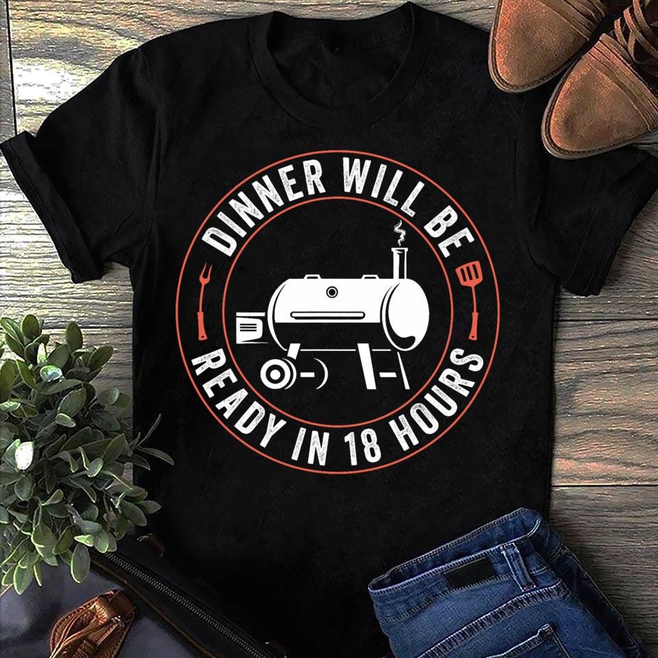 Dad Funny Smoking Meat Smoker Barbecue Dad Apparel BBQ Women T Shirts Cotton Tops S чёрный