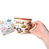 Cartoon Cute Bear Ceramic Cup Mug Breakfast Cup Gift Ceramic Home Birthday Full Moon Souvenir