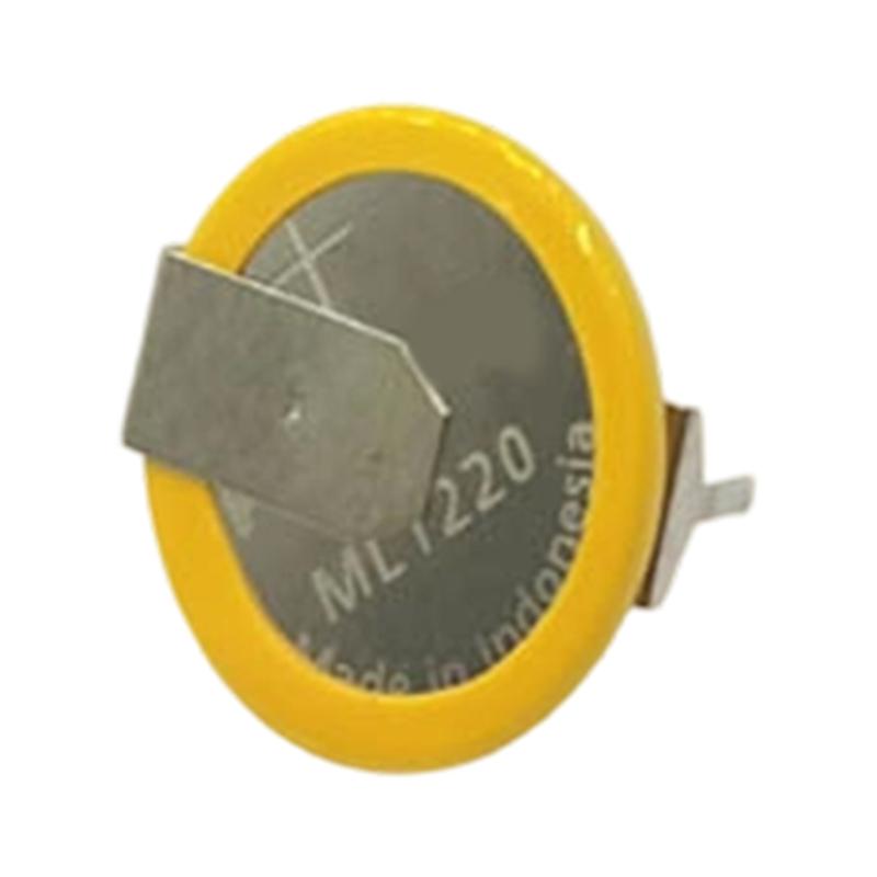 Metal Solder Tab ML1220 3V Button Battery with Soldering Pin For Clock Backup And Precised Instrument