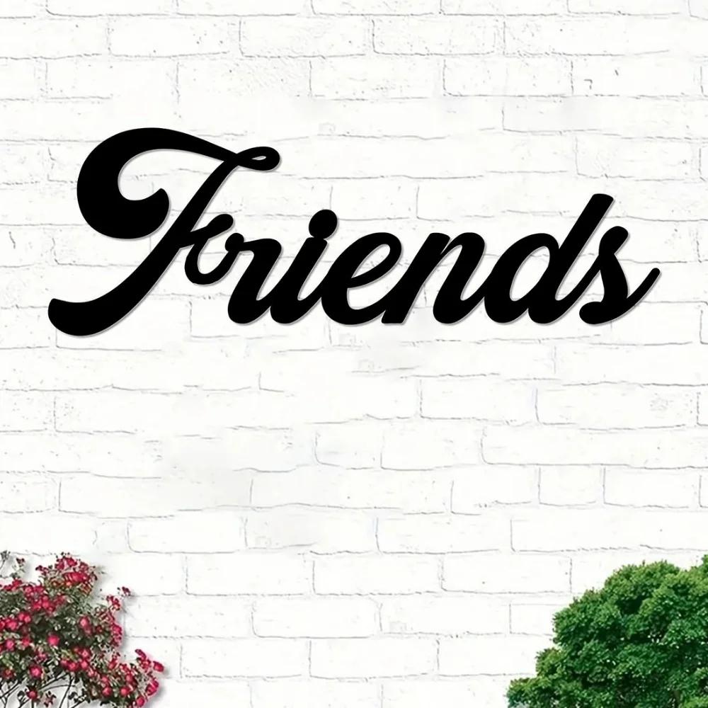 1ks Amis Love Wall Art – kovová nástěnná dekorace, Iron Art Silhouette, Home Accent a Artwork pro stylové interiéry