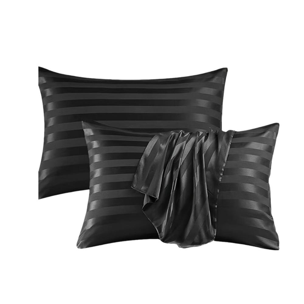 Glossy Jacquard Pillow Cover Envelope Closure Hotel Pillowcase  Bedroom