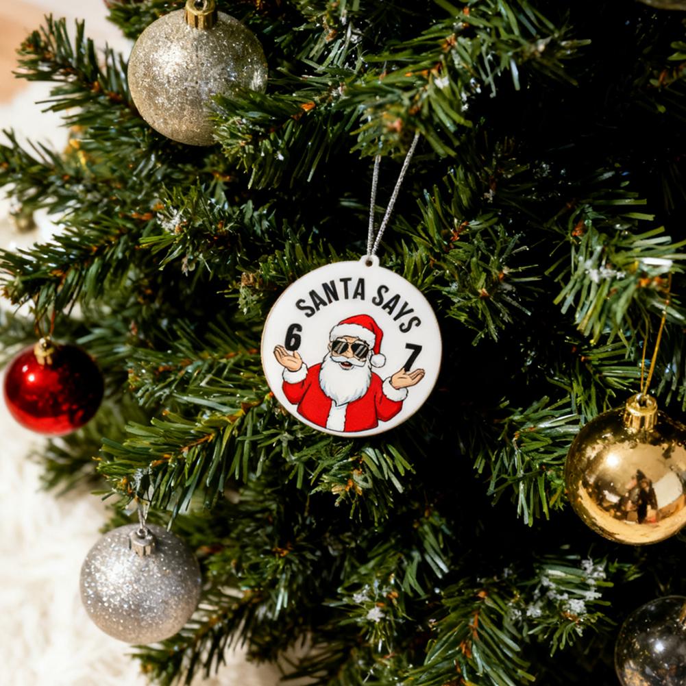 Christmas Pendant Decoration Funny 67 Six Seven Christmas Tree Pendant Ornaments Home Christmas New Year Party Decoration Gifts