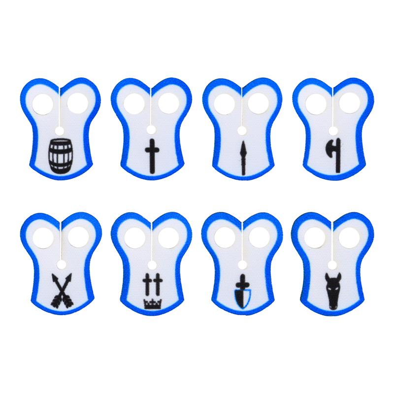 MOC Officer Cape Building Blocks Kit Medieval Lion Knights Figures Accessories Shawl Imitation Fur Cloak Bricks Toys Boys Gift