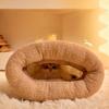 Thickened Cat Sleeping Bag Semi-closed Tunnel Cat Nest Cat Nest Kennel Warm Cat Nest  Winter