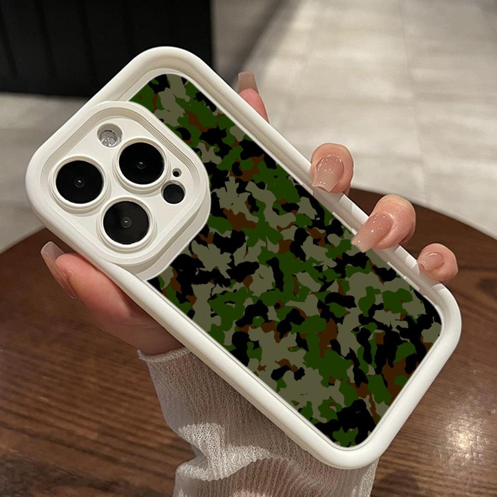 LZ6 Camouflage Camo Design Silicone Phone Case for Xiaomi 11 Lite 5G 14T Redmi 14C 13C A3 Note 12 11 9 10 13 Pro Plus Shockproof Back Cover