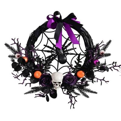 Halloween Wreath Decorative Decorations for Mantel