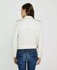 Slim Fit Biker Jacket Women Lambskin Soft Real Leather Jacket Motorcycle White