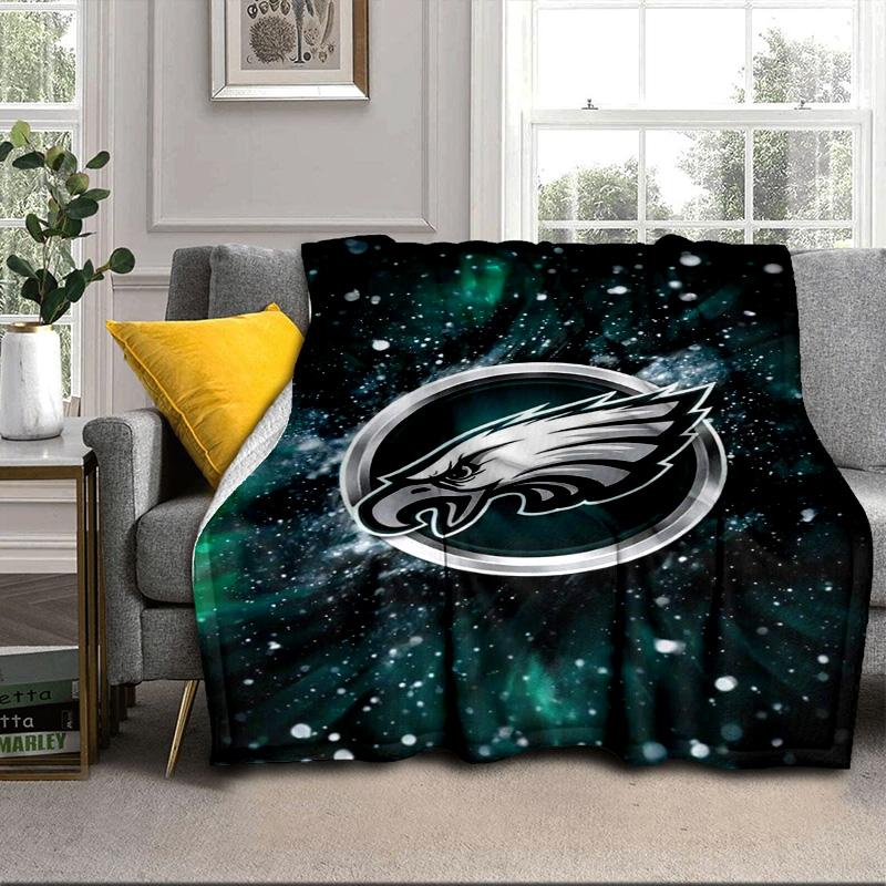 Philadelphia Eagles Portable Blanket/Soft Blanket Bedding Blanket Suitable for Travel Camping Living Rooms Offices Sofas Fan Gifts