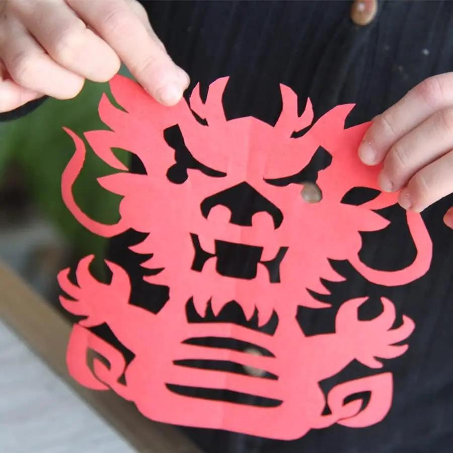 Chinese New Year Decoration - Spring Festival Paper Cutting For Window Decorsnake Paper Red Stickers For Wall And Door