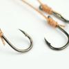 5 Sacchetti Acciaio ad Alto Tenore di Carbonio Filo da Pesca Amo con Filo con 5 Amo Singolo Montature Girella Esche Mare Calata Acqua Piombi da Pesca 3#-13# 260319