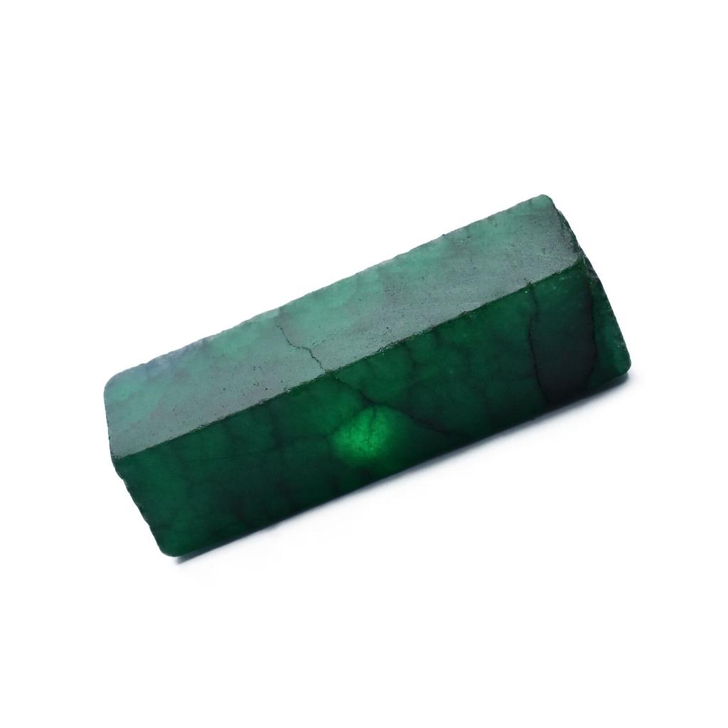 200 Ct Top Rich Green Natural Emerald Uncut Rough Loose Gemstone