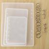 A78U A5 A6 A7 Notebook Cover Resin Mold DIY UV Epoxy Silicone Molds Transparent Book Gift Resin Casting Molds Resin Craft