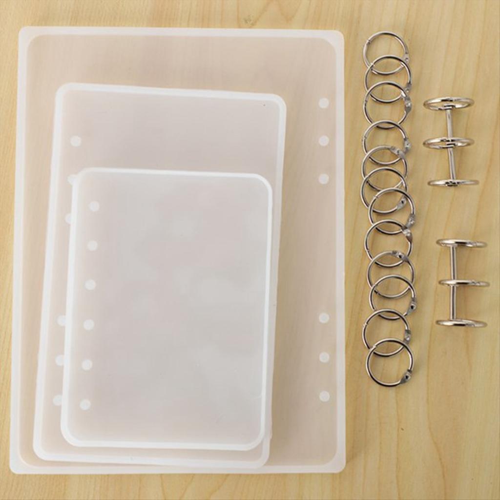 A78U A5 A6 A7 Notebook Cover Resin Mold DIY UV Epoxy Silicone Molds Transparent Book Gift Resin Casting Molds Resin Craft