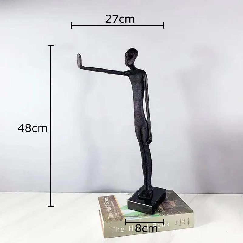 

Abstract Figures Statue Minimalism Handicrafts Desk Decoration Creative Ornaments Character Metal Sculpture Room Aesthetic Decor