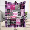 Nurse Appreciation Collage Blankets are suitable for living rooms,making them an ideal choice for outdoor travel and gifts.
