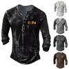 Men's Long Sleeve Graphic And Embroidered Fashion T-Shirt Spring And Long Sleeve Printed Pullover Sweatshirt