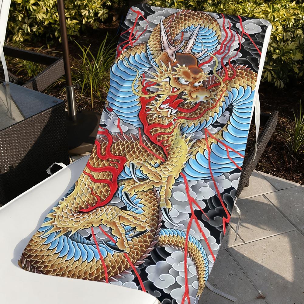 Dalangpa White Art Yakuza Dragon Tattoo Towel Quick Dry Soft Yoga Swimming Fitness Mountain Climbing Large Beach Towels