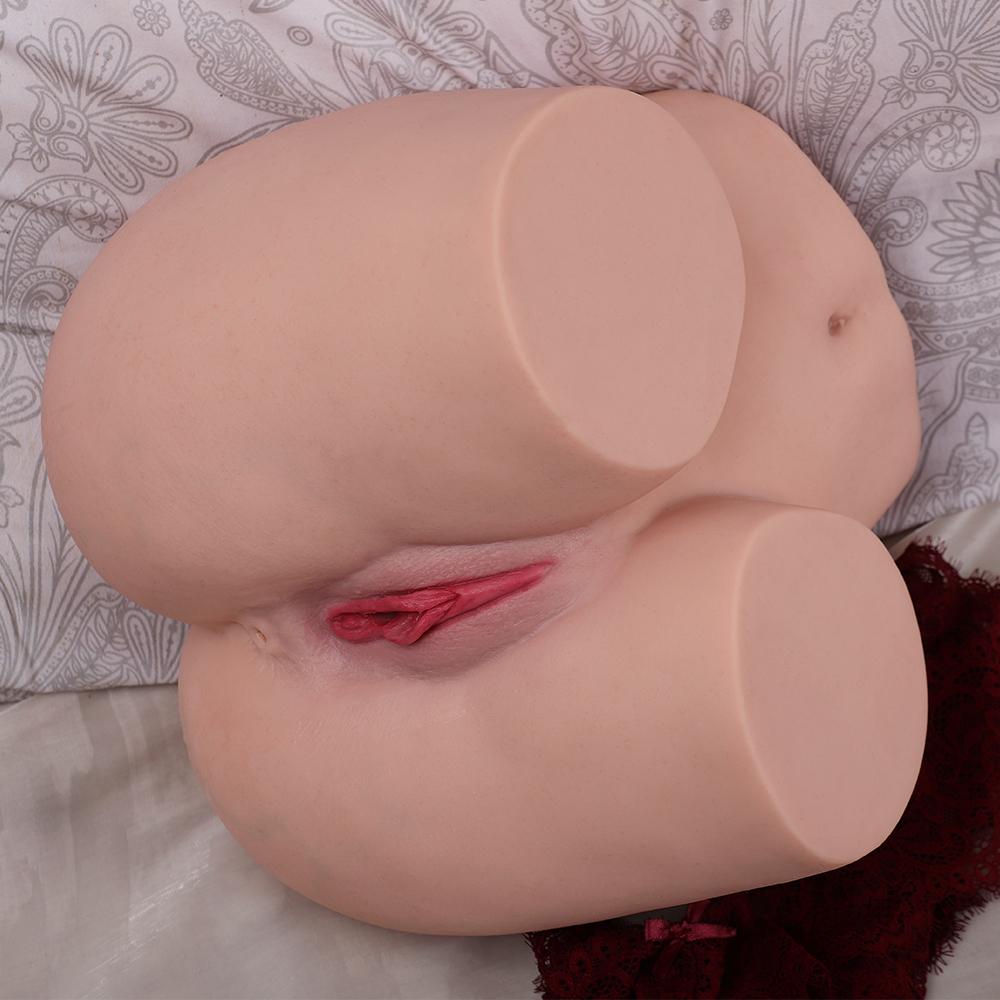 7.5KG Realistic Hip Masturbator for Men - 2 Hole Design (Deep Vagina & Tight Anal) with 3D Lifelike Pussy and Ass&Ultra-Realistic Sex Doll Hip