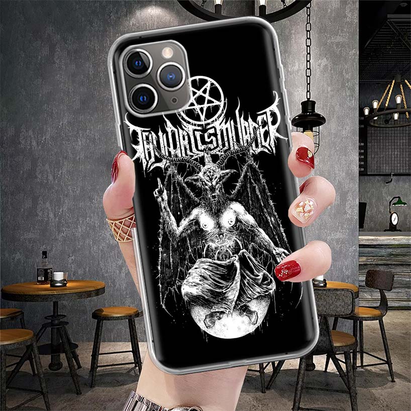 Satanic Goat Satan Devil Soft Phone Case For IPhone 11 17 Air 16E 16 Pro Max 15 + 14 Plus 13 Mini 12 Apple 7 SE 8 Fundas Coque 1