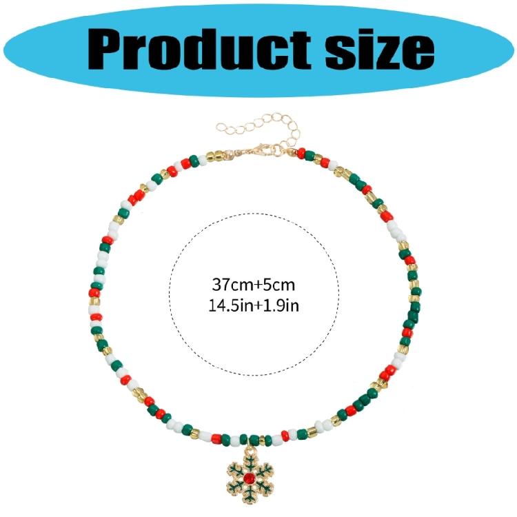 Dynamic Christmas Celebration Sequined Necklace Fanciful Cartoon Plan Jewelry Addition For Celebratory Instances