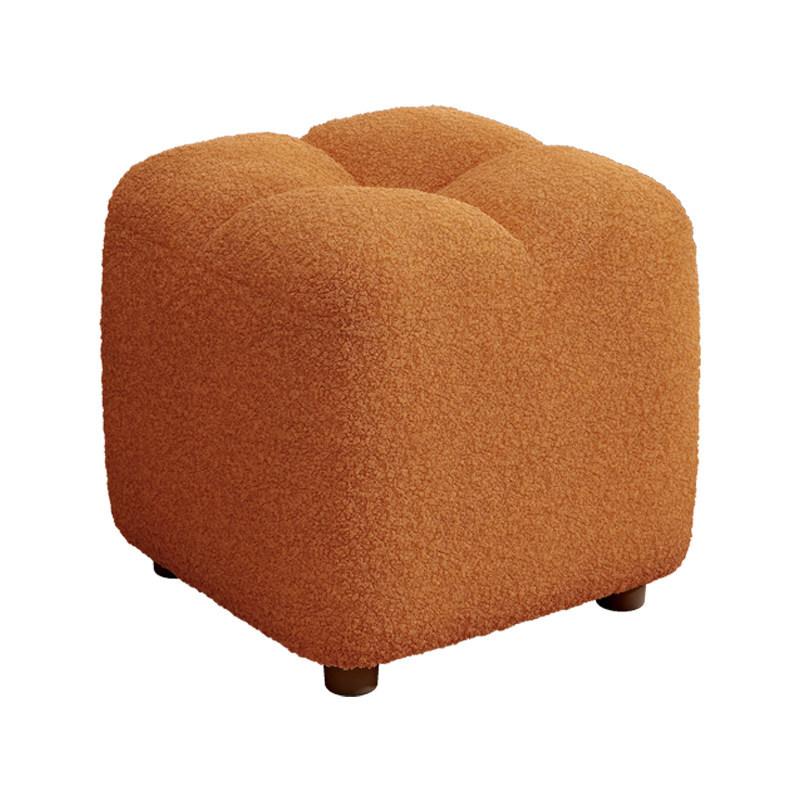 Lamb Wool Small Stool, Sitting Cushion, Sofa Stool, Living Room Small Stool, Shoe Changing Stool