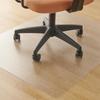 Kumori Chair Mat PVC Floor Protection Mat 80x100cm Clear 1.5mm Thickness Scratch Prevention Dent Prevention Antibacterial Antifungal Non-Slip Embossed