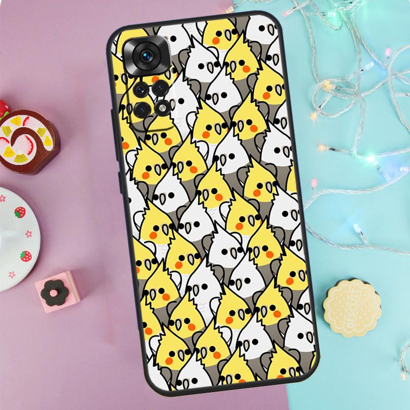 Parrot Birds Cockatiel Case For Xiaomi Redmi Note 13 Pro 14 9 10 11 12 9S 10S 11S 12S Redmi 14C 10C 12C 13C Cover Redmi Note 12 Pro 5G